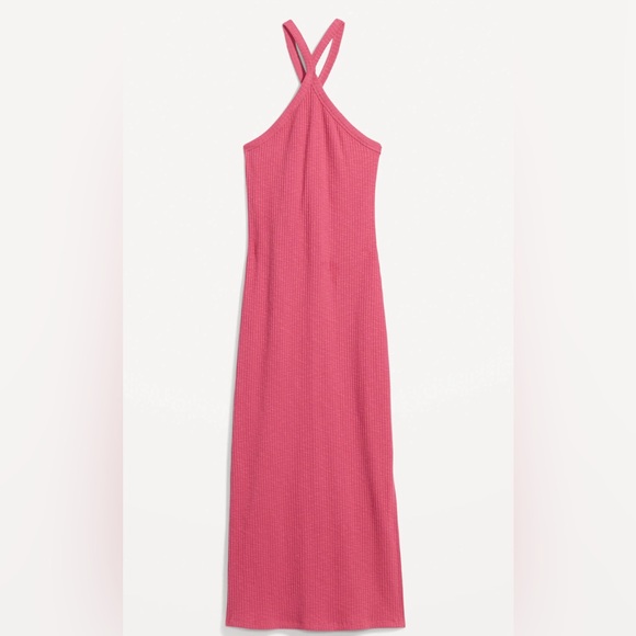 NWT - Old Navy Women’s Ribbed Knit Halter Midi Dress - Size XL - Picture 1 of 8